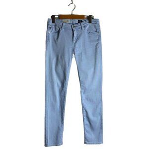 Adriano Goldschmied Women's Light Blue Slim Straight Stevie Ankle Pants